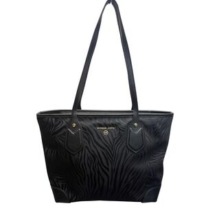 Michael Michael Kors EVA Small Nylon Top-Zip Tote - Black